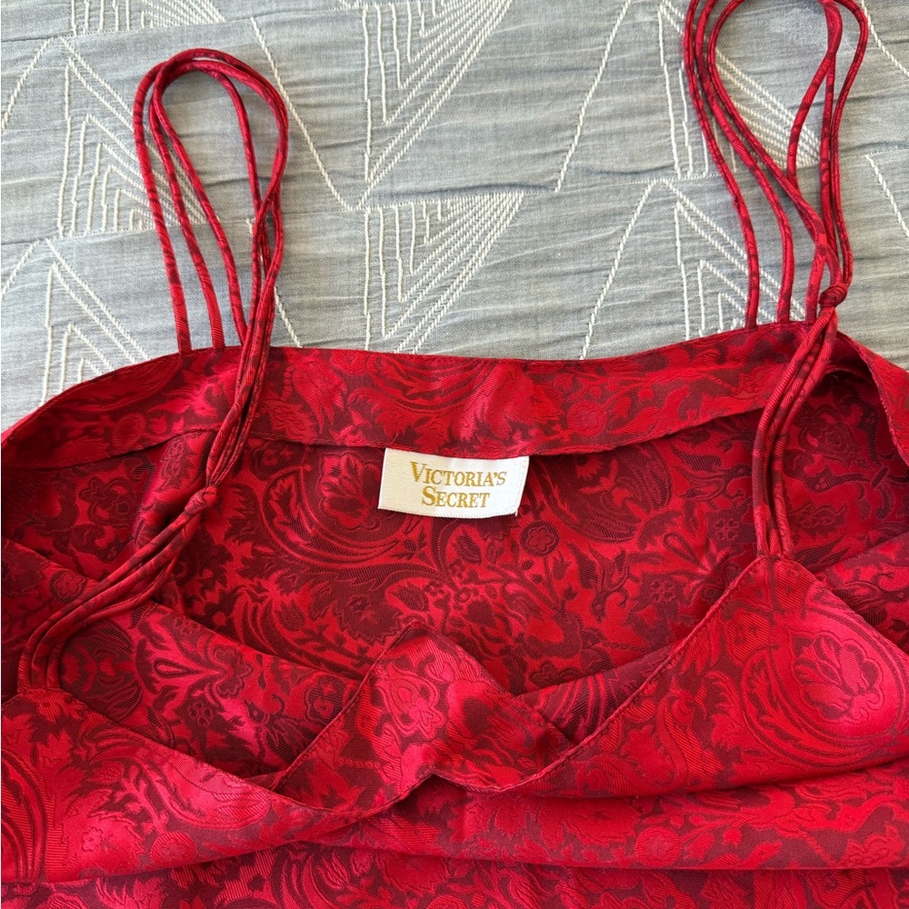 Victoria's Secret Gold Label Sexy Red Camisole Cami Tank Top | Vintage 90s Y2K - Picture 7 of 9